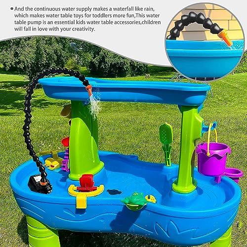 Water Table Pump,Universal Joint Pipe Water Table Pump,Kids Water Table Accessories,Fun Summer Outdoor Water Game Toys for Kids
