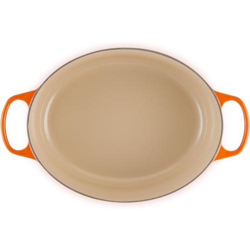 Le Creuset Enameled Cast Iron Signature Oval Dutch Oven, 8 qt., Flame