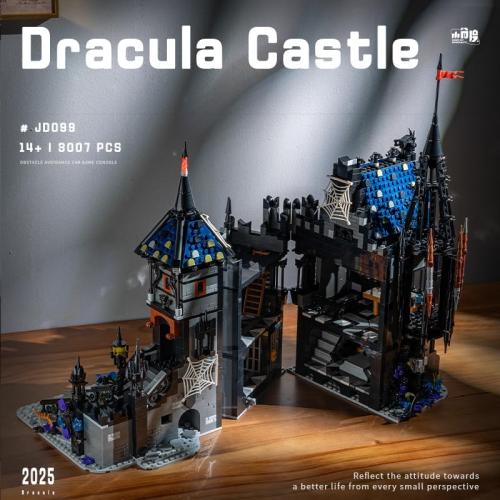 3007Pcs Haunted House Building Set, Halloween Castle Architecture Blocks, 3007Piece Horror Modular Building Kit for Adults & Teens, for Men & Women