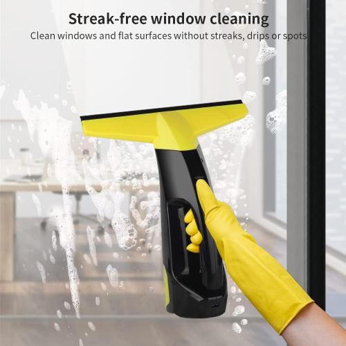 Size 200ml Rechargeable Window Vac, Power Window Vacuum Cleaner Set, Window Squeegee Electric Cleaning Tool for Windows, Tiles, Mirrors, 200ml Water Tank