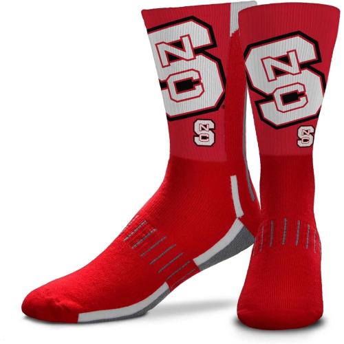Size LG For Bare Feet NCAA Adult State and University Crew Socks - Polyester blend - Unisex - High-performance socks provide