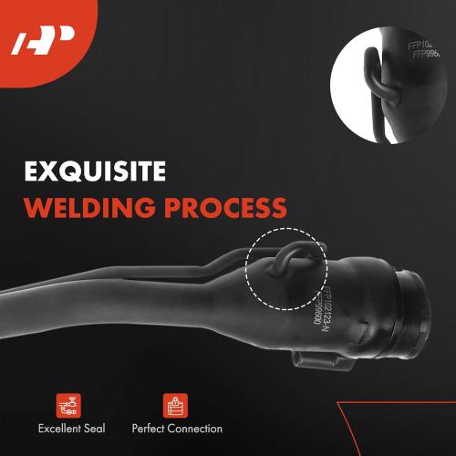 A-Premium Fuel Tank Filler Neck Pipe Hose Compatible with Ford Explorer 2013-2019, Flex 2013-2015, Police Interceptor Sedan 2013-2019 & Lincoln MKS 2013-2016, Replace# DB5Z9034A, DB5Z9034B