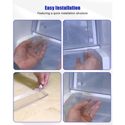 Refrigerator Tray Cover Assembly Compatible with LG and Kenmore Refrigerator Clear color Replace ACW74118101 AP5956442 3380487 MCR64973001 PS10065045