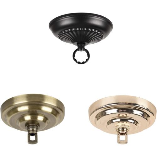 Sangle Soppfy Vingage Canopy Kit and Pendant Light Fixture Chain for Chandelier or Swag Light Fixtures,Maximum Weight of 60 Pounds, 6 feet,Heavy Duty,5 Inches Diameter, Black (Bronze)…