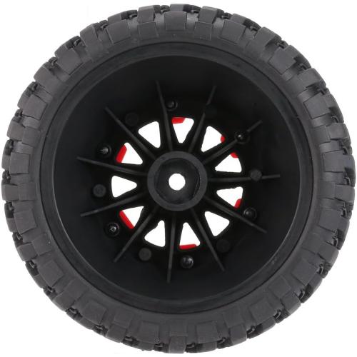 GoolRC 4Pcs AX-3009 High Performance 108mm 1/10 Short Course Truck Tires with Wheel Rim for All Terrain
