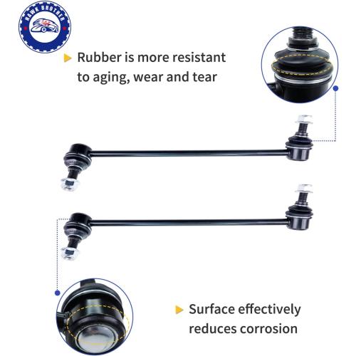 12.64 Front Sway Bar Link K750436 K750437 Stabilizer Sway Bar End Link Compatible with 2011-2014 Hyundai Sonata Limited L4 2.4L GLS without Sport Suspension