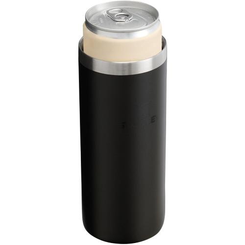 Stanley Everyday Can Cooler Cup 10 oz Slim | Beer, Seltzers, Soda, and Energy Drinks | Doubles as Tumbler | Insulated Stainless Steel Drink Holder | BPA-Free | Matte Black