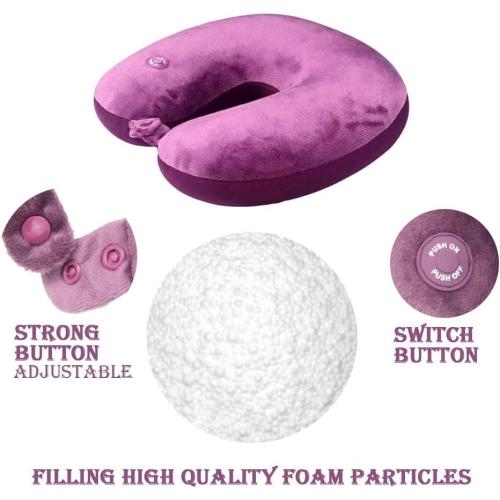 Hooshing Vibrating Neck Pillow Massage Therapy Pain Relief | Best Gift for Parents, Traveling Home Rest
