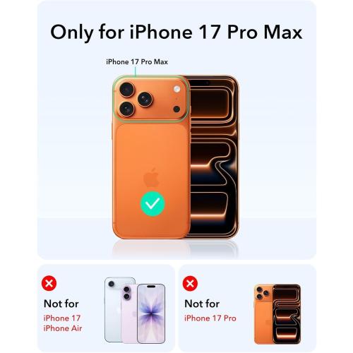 for iPhone 17 Pro Max Case for Women Girls,【Compatible with MagSafe】,【Camera Control】,【Full Camera Protection】, Cute Wave Magnetic Phone Case for iPhone 17 Pro Max,Stone