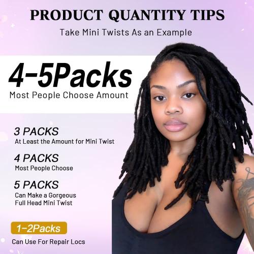 Afro Kinkys Bulk Human Hair for Dreadlocks Extensions and Locs Repair 1 Pack 50 Gram Natural Black Color Afro Kinky Curly Human Hair Bulk for Twist (Black, 14 Inch)