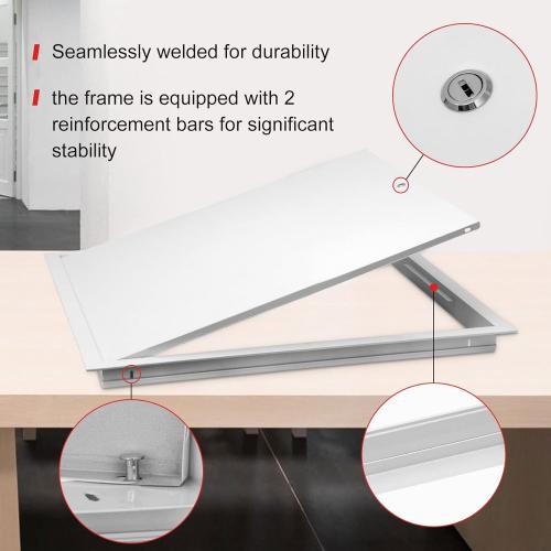 Thicken 1mm 24 x 24 Access Panel for Drywall,Attic Door, Ceiling Access Panel for Drywall,24x24 Metal Access Panels are Thickened to 1mm to Solve The Problem of Fragile Panels(Screwdriver Latch)