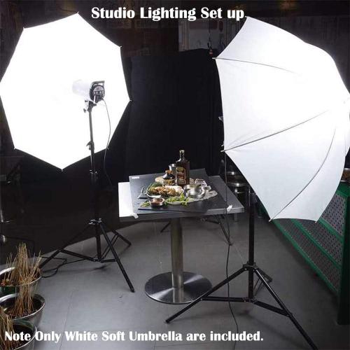 Photography Umbrella Lighting 4 Pack Kit, 33/84cm Soft White Translucent and Reflective Umbrella for Photo and Video Studio Shooting