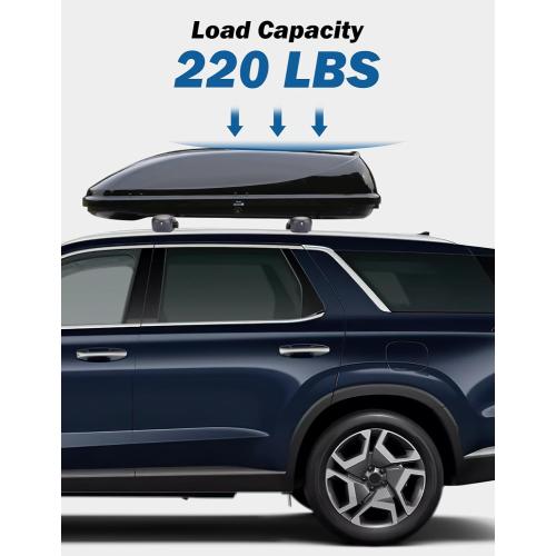 JOYTUTUS Lockable Roof Rack Cross Bars Compatible with Hyundai Palisade SE SEL XRT Limited Calligraphy 2019-2025 with Rails, Aluminum Crossbar for Cargo Bag Kayak Bike Skiboard Luggage Rack