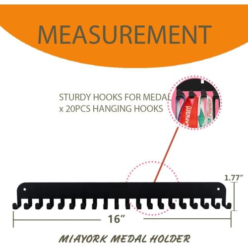 Medal Holder Display Hanger Trophy Shelf - Sturdy Wall Mount Medals Trophys Easy to Install-Race Sports Medal Holder Display Hanger for Gymnastic,Soccer,Runner,Wrest,Football,Basketball white ?