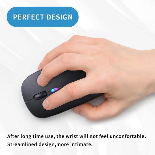 Wireless Bluetooth Mouse, Rechargeable