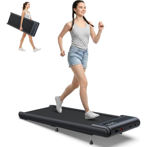 WELLFIT 10% Incline Walking Pad, 3HP 4MPH/7.6MPH 265/350 lb  Capacity Treadmills for Home, Wide Running Area Treadmill with Mute Remote, APP and Console Control for Small Space, No Assemble
