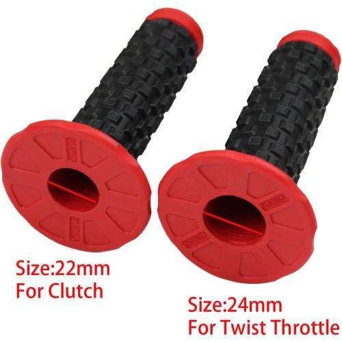 Motorcycle Grips 7/8 Dirt Bike Grips Pillow Top Anti-Slip Advanced Rubber Grips for CR CRF