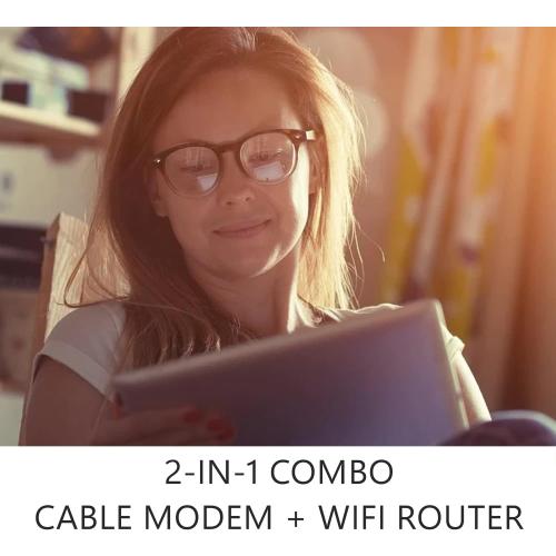 Motorola MG7700 Modem WiFi Router Combo with Power Boost | Approved by Comcast Xfinity, Cox and Spectrum | for Cable Plans Up to 800 Mbps | DOCSIS 3.0   Gigabit Router