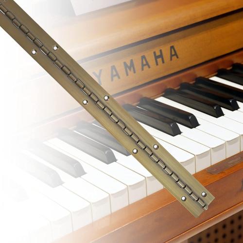 Piano Hinge 24 Inch, 2 Pack, Continuous Hinge 24 inch, Thickened Steel Heavy Duty, Continuous Hinge with Antique Bronze Finish, 24 x 1-1/5 x 0.06