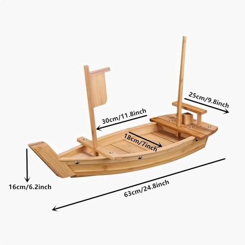 Sushi Boat Serving Tray, 24 Inch Sushi Boat for Restaurant Plates Commercial, Oversized Sushi Boat Trays for Restaurants or Home Use