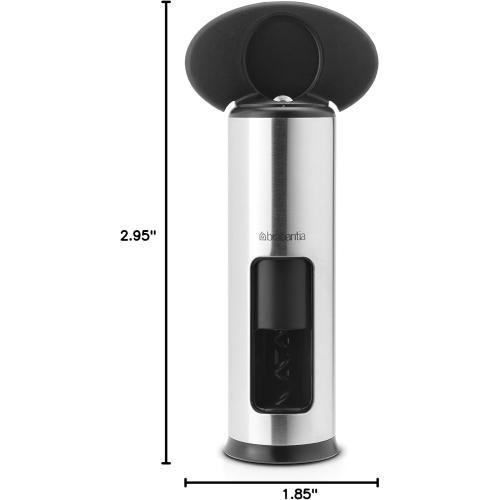 Brabantia Classic Corkscrew Bottle Opener - Matte Steel, 369360, Medium