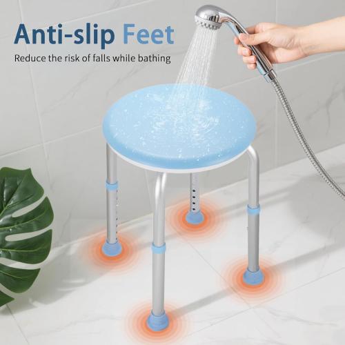 FSA/HSA Adjustable Swivel Bath Seat Shower Chair for Inside Shower, Shower Seat for Inside Tub Bathroom Bench Bath Chair for Elderly and Disabled,Eligible 350 lbs Adjustable Shower Stool
