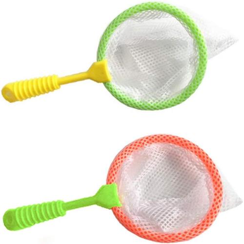 Shindel Durable Kids Bug Catcher Nets, 4PCS Insect Collecting Net Bath Toy Adventure Tool Early Learning Tool for Specimen Observation
