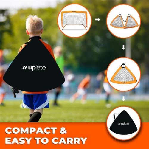 Portable Soccer Goals – Set of 2 & with Accessories | Durable, Easy-to-Set-Up Kids Soccer Nets for Backyard & Outdoor Play | Ideal Gift for Young Soccer Players