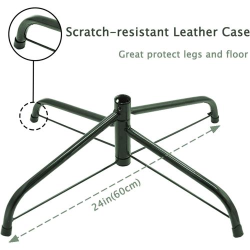 Juegoal 7 ft Pre-Lit Optical Fiber Christmas Artificial Tree, with LED RGB Color Changing Led Lights, Snowflakes and Top Star, Festive Party Holiday Fake Multicolor Xmas Tree with Sturdy Metal Legs