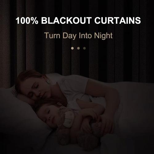 100% Blackout Shield Linen Blackout Curtains for Bedroom 84 Inches Long, Back Tab/Rod Pocket Living Room Drapes, Thermal Insulated Blackout Curtains 2 Panels Set, 50 W x 84 L, Cream