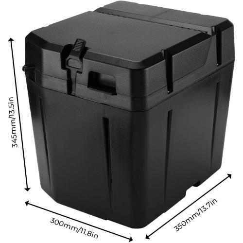 KEMIMOTO UTV Under Seat Storage Box, 37L/9.78Gal Waterproof (Fit Door) Lockable Compatible with Polaris Ranger XP 1000/Crew 2018-2025 2026 Replace #2882910 Lock Not Included