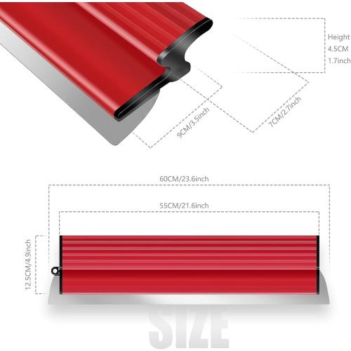 Suokoun 24 Inch Drywall Skimming Blade, 0.38mm Stainless Steel Blade, Drywall Knife