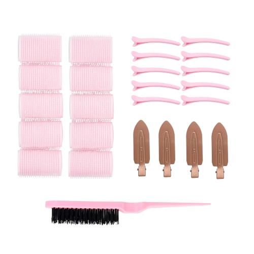 Holler & Glow Best Blow Out Tools Set, Limited Edition, Velcro Rollers For Hair, For Lift & Volume, No Crease Hair Clips, Easy To Use Blowout For Curls, No Damage, All Hair, 25 Piece Gift Set 2pk