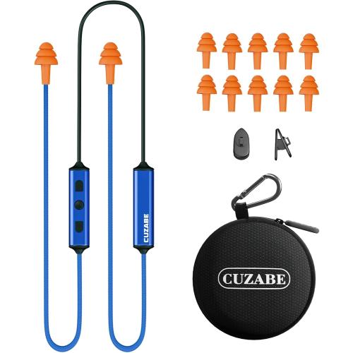 Bluetooth Earplug Headphones for Work, Replaceable Ear Tips