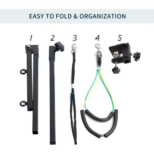 Dog Grooming Arm with Clamp, Dog Grooming Loop Noose and No Sit Haunch Holder for Small Pets, 35.4 Inches, Adjustable Height