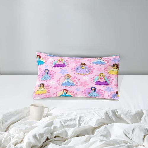 Princess Comforter Sets Standard for Girls, Cute Princess Bedding Comforter Sets, Pink standard Size Comforter Set for Girls Kids Standard Bedding Set with 1 Pillowcase