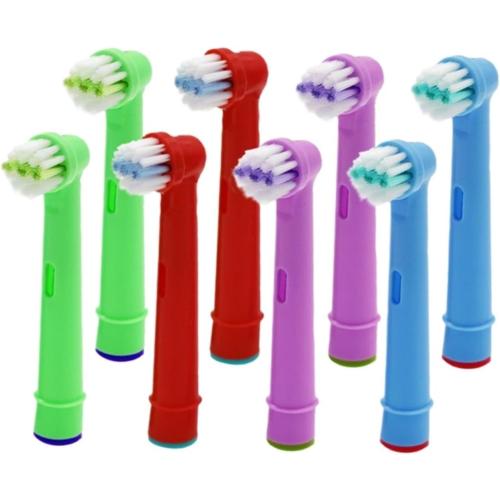 8 PCS Replacement Kids Children Tooth Brush Heads Compatible with Oral B EB-10A Pro-Health Stages Electric Toothbrush Oral Care, 3D Excel(8 Pcs)