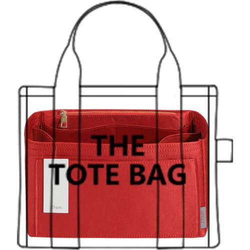 ZTUJO Purse Organizer Insert For Handbags, Silky Touching Bag Organizer Insert With Bottle Holder, Perfect for Speedy, Neverfull, Tote,ONTHEGO,Artsy,Handbag and More (Medium, Silky Red)