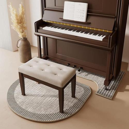 Piano Carpet Noise Reduction Rug, Soundproof Mat, Heat Insulation, Moisture-Proof Non-Slip Floor Mat for Upright Pianos (Color : C)