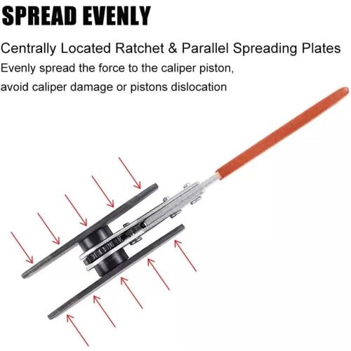 Caliper Spreader Tool Car Ratchet Brake Piston Single Twin Quad Pistons Install Tool Press Brake Caliper Wrench Tool