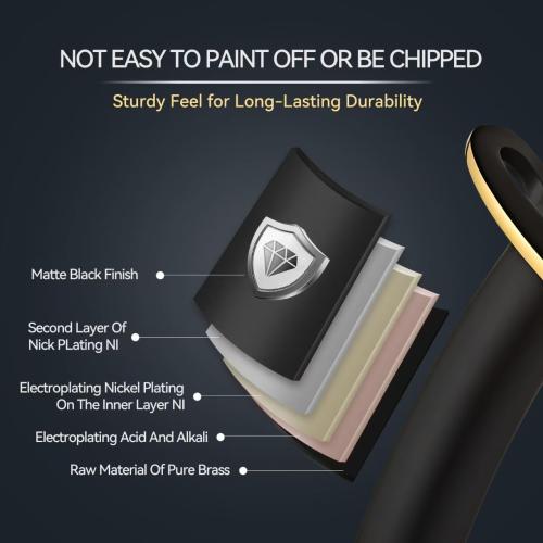 Black Gold Waterfall Sink Single Hole Vanity 1 Handle Brass Modern Unique Bathroom Faucets, 2 Tone Single Lever Copper Swan Style Vessel Hollow Faucet with Deck Plate for 3 Hole