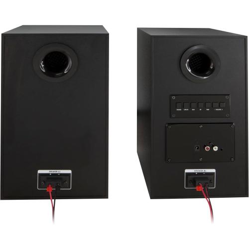 iLive Electronics Dual Bluetooth Bookshelf Speakers, Black (ISB1400B-AMZ)