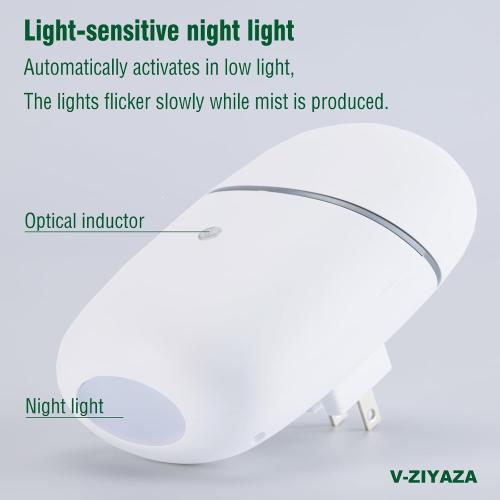 Waterless Diffuser - Plug in Waterless Essential Oil Diffuser with Timer & Light - 2025 Upgrade Version 10ml Smart Aromatherapy Plug in Wall Small Diffuser for Home, Offices and Hotel (MatteWhite)