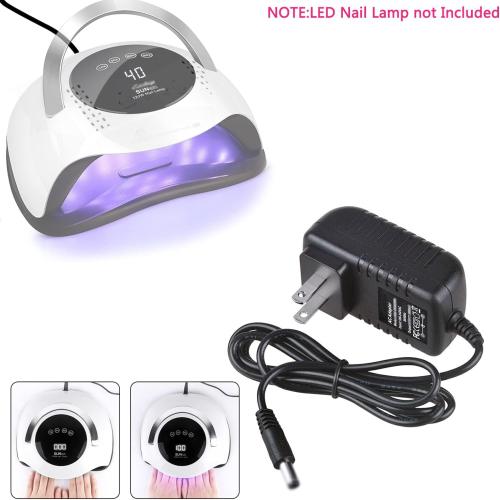 24V AC DC Power Adapter Charger Compatible with Sun BQ5T 120W UV LED Nail Lamp Nail Dryer Replacment Power Supply Adapter