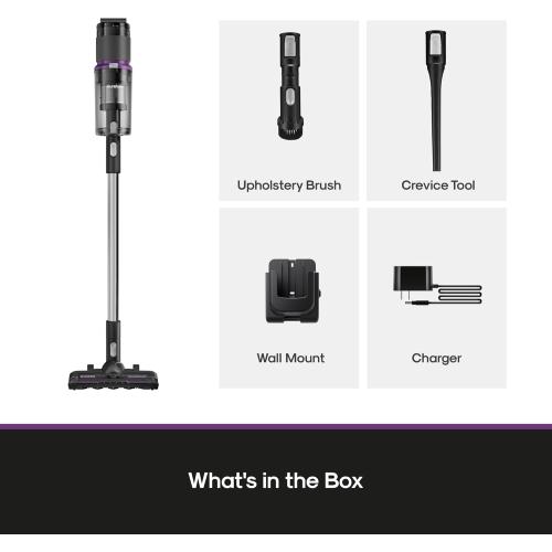 Eureka Cordless Vacuum - 20.3kPa Powerful Suction, Detachable Battery, Up to 50-Min, 5.5 lbs Lightweight, 5-Stage HEPA Filtration for allergies, Ideal for Pet Hair & Hardwood & Carpet, ReactiClean 410 ‼️has stains and dust‼️and may come with missing pieces ‼️