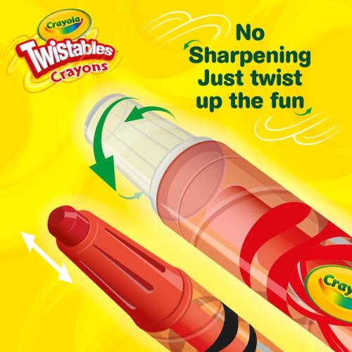 Crayola Mini Twistables Crayons for Kids (50ct), Essential Easter Basket Stuffers, No Peel Crayons for Coloring Books, Gift for Toddlers & Kids, Arts & Crafts Supplies, 3