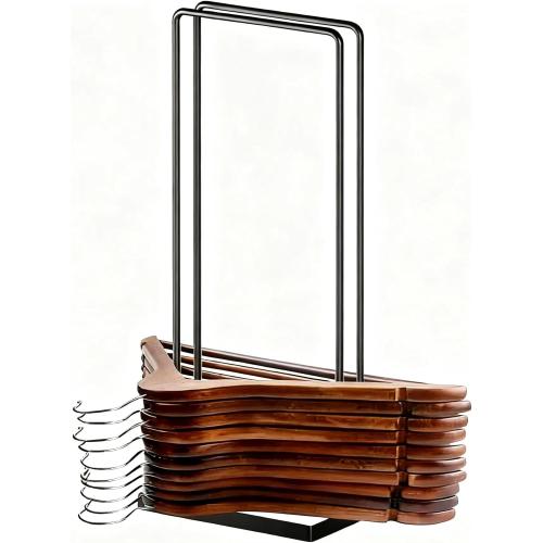 Hanger Organizer Stacker, Clothes Hanger Holder for Closet Laundry Room, Hangars Stacker Hold up 110 Wire Hangers for Storage Organizer, Hanger Rack Stand for Adult Child Velvet Pants Hangers
