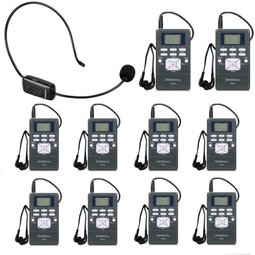 Retekess TR503 Church Translation System, FM Listening Device(1 TX 10 RX)
