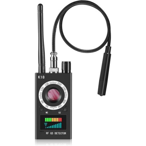 Hidden Camera Detectors, Anti Spy Camera Finder, GPS Tracker Detector, Hidden Devices Detector for Airbnb, Hotels, Bathroom, Home, Office (Black)