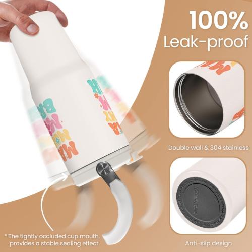 SANDJEST Funny Mom Tumbler 30oz, Mama Bruh Stainless Steel Insulated Coffee Travel Mug with Handle & Flip Straw Lid, Mom Gifts for Christmas Birthday Mothers Day Valentines